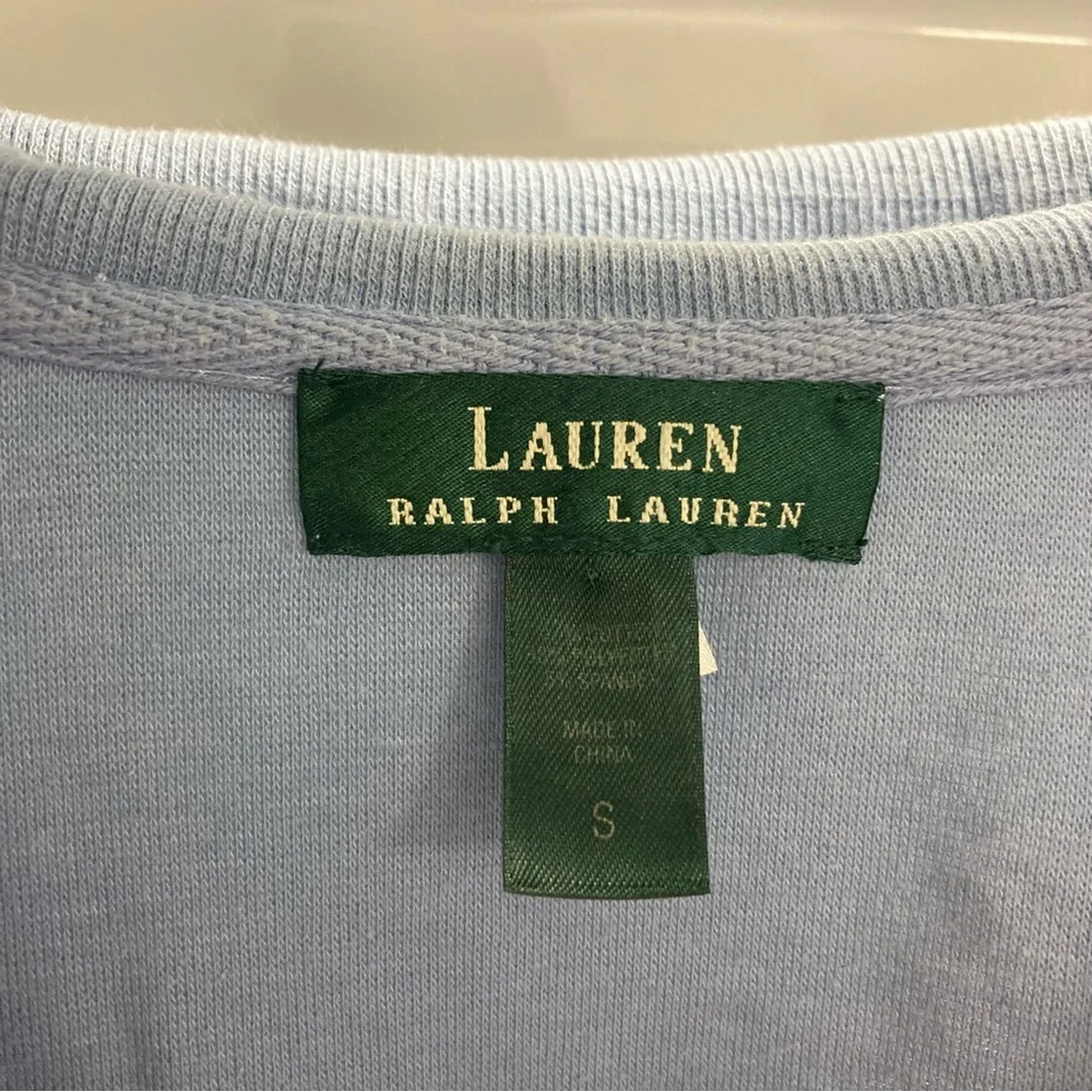Ralph Lauren Soft Blue Knit Top